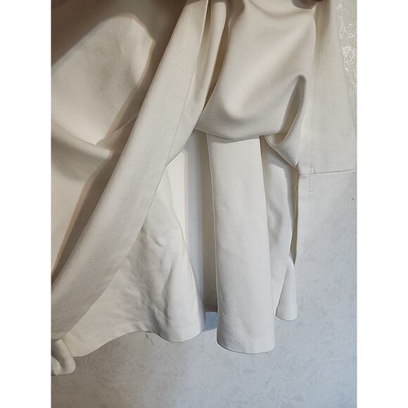 Asos Womens Top Heavyweight Off White Scoop Neck sz 8 Flowy Lined - Picture 3 of 6